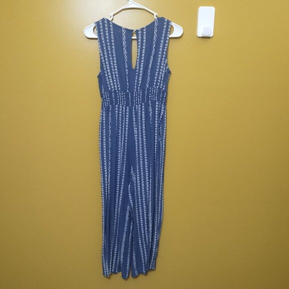 VTG Y2K Japna Sleeveless Straight Leg Tribal Striped Jumpsuit M Boho Western - Picture 7 of 8